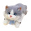 Brinquedo de pelúcia interativo de gato cinza de 55 cm (21,6 polegadas) 1