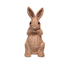 Figurki króliczków z żywicy, dekoracje wielkanocne, 1 sztuka