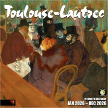 Toulouse-Lautrec 2026 Kalendarz ścienny 12 miesięcy 12" x 24"