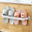 Small Shoe Rack Plastic Wall Mount 1 Tier Organizer, Space Saving and Easy Assembly Modern Hanging Shoe Rack (White) 1