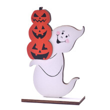 Decorazioni di Halloween in legno facili da usare per interni ed esterni, ideali per feste, case e per il fai da te.