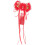 Pince à cheveux rouge à pompon style chinois 1
