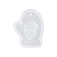 Conjunto de moldes de silicone de Natal para fazer decorações natalinas com desenhos de renas e bonecos de neve.