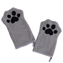 Absorberende handdoekhandschoen voor honden: biedt warmte en comfort voor uw huisdier na het baden of een wandeling in de regen. Geschikt voor
