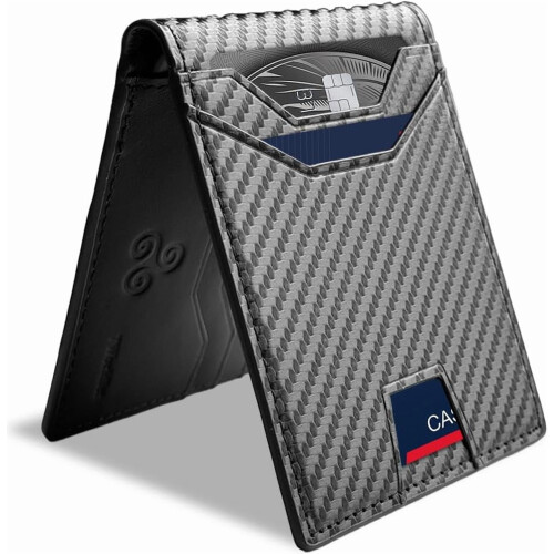 Λεπτά Πορτοφόλια RFID για Άνδρες Synthra(TM) Ultra Δερμάτινα Δίπτυχα Μινιμαλιστικά