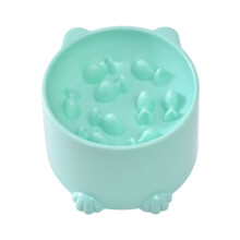 Comedero lento elevado para gatos con diseño inclinable, apto para comida seca y húmeda, ángulo ajustable, rompecabezas para comida de gatos con