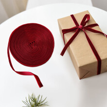 Weihnachtliches Samtband für Geschenkverpackungen, DIY-Schmetterlinge & Baumschmuck – Weiches, festliches Bastelband