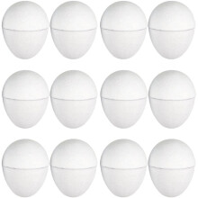 DIY Paper Mache Easter Eggs Unfinished Blank 12 Pcs