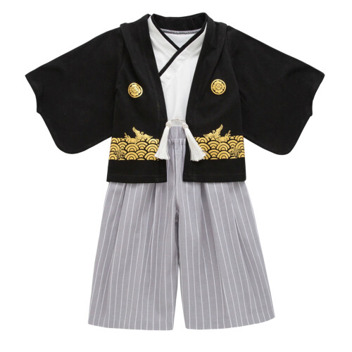 Toddler1Set Κιμονό Παραδοσιακά Ρούχα Παραδοσιακά Κιμονό Αγόρια Σετ Ρούχων Ύφασμα