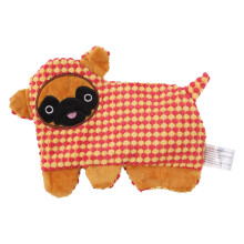 Pluche hondenspeeltje met piepfunctie, interactief, niet-gevuld kauwspeeltje voor kleine honden en katten, tegen verveling.