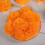 Pacote com 1 unidade de cabeças de flores de calêndula de seda, 2,36 x 1,57 polegadas, para Diwali, festivais indianos, guirlandas DIY e 1