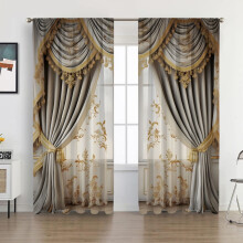 Cortinas de Natal com bloqueio de luz, multicoloridas, 165 x 150 cm, resistentes a manchas, com bolso para varão, em poliéster, estilo escandinavo,