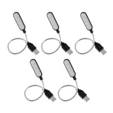 Maherin monitoiminen USB-kannettavan tietokoneen lamppu, jossa on joustava joutsenkaula ja silmiä suojaava LED-tekniikka lukemiseen.