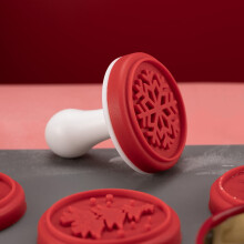 1 Set DIY Cookie Press Silicone Baking Cutters for Givers and Home Bakers