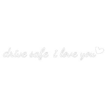 "I Love You" Car Mirror Sticker for Interior, Compatible with All Vehicles – Romantic Gift for Girlfriend, Friend or Family