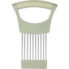 Onion Slicer Holder, Stainless Steel Vegetables Slicer Potato Cutter with Cover, Onion Holder for Slicing Eggs Tomato Lemon, Dishwasher Safe,
