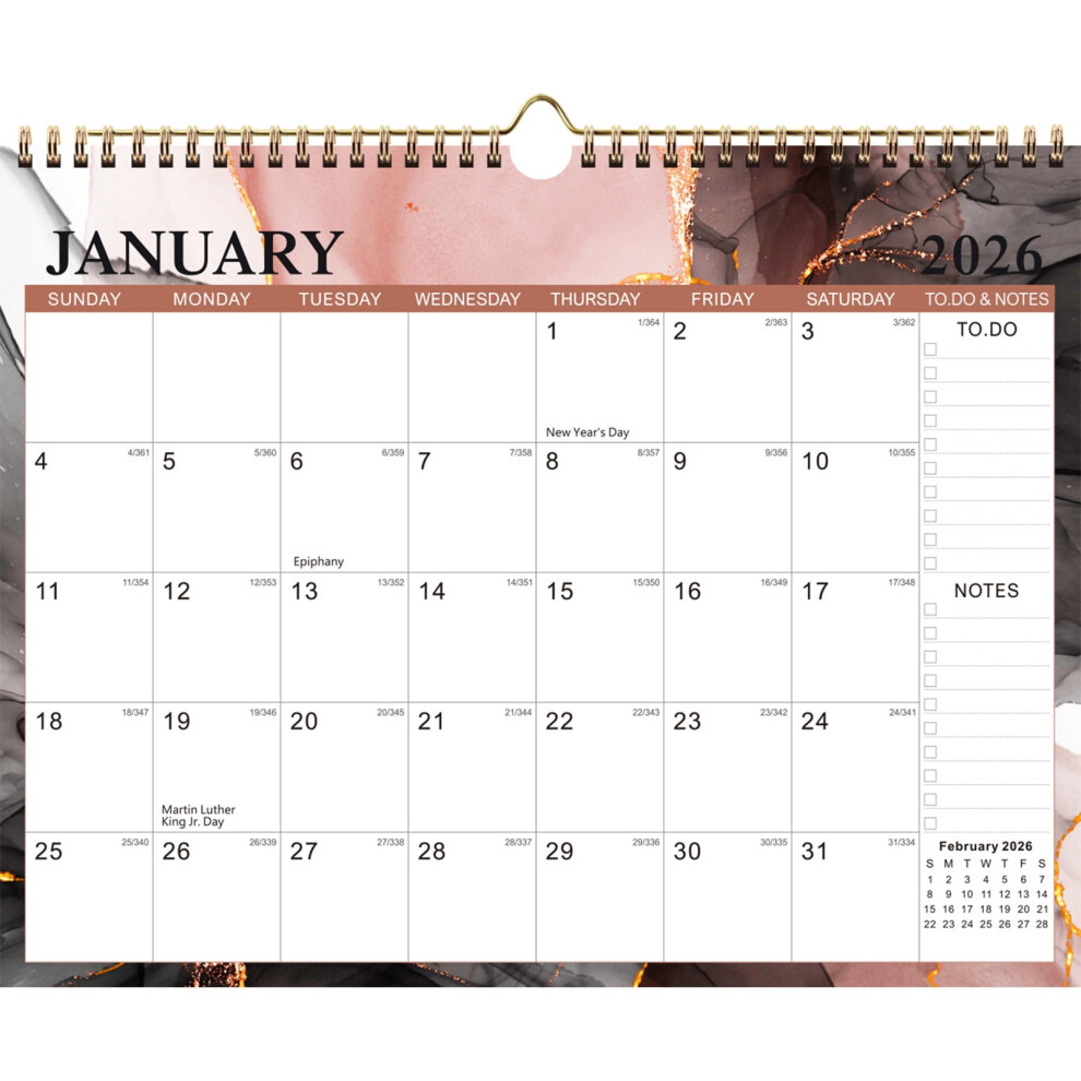 Wall Calendar Artistic Design Tear-Resistant Paper 12 Months-image-OPC-PW9HD8M-NEW