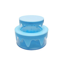 Clear Acrylic Cake Stand with Lid, Fillable Floating Tier Stand for Birthday, Wedding & Party
