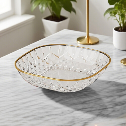 Clear PET Fruit Plate 15 cm Square
