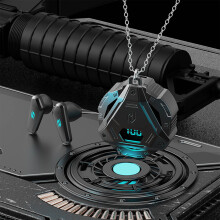 Herní bezdrátová Bluetooth sluchátka – polotučná sluchátka do uší v mechanickém stylu s nulovou latencí a dlouhou výdrží baterie, pro