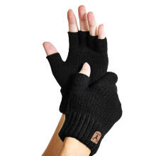 Unisex pletené rukavice bez prstů na zimu, jedna velikost