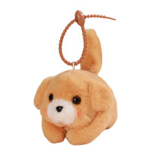 Plush Pull-String Toy with Wagging Tail & Barking Sound, Backpack Clip, Compatible with 3-5 Year Olds