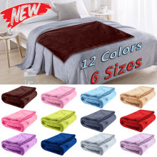 Pluche flanellen plaid 60x40 inch, ultrazacht en warm, lichtgewicht en knusse deken voor op reis, een dutje, bij de airconditioning, in bed – ook