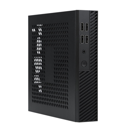 DX01 Thin Mini ITX Desktop Computer Chassis Thin Half Height Computer Chassis Portable Desktop Computer Case Chassis
