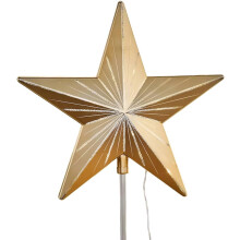 Sternennacht-Baumspitze, 5-zackiger Baumspitzenstern aus Kunstharz, verspielter Weihnachtsbaumschmuck, eleganter und funkelnder Stern für die