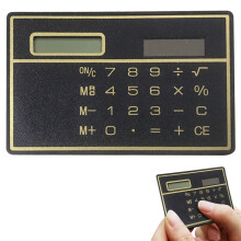 8-Digit Slim Pocket Calculator, Solar-Powered Credit Card Design, Portable Mini Math Tool for Home & Travel – 1 Pc