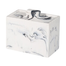 Decorative Resin Toothpick Container With Secure Cover For Restaurants And Hotel Setting Cotton Swab Storage Case