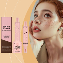 Freckle Stamp – Faux Freckle Stamp Pen – Waterproof Fake Freckles Makeup Tool, Natural-Looking Freckle Maker with Multi-Prong Precision Stamp Head