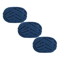 2cm Super Bulky Knitting Yarn, Extra Soft Roving for Arm Knitting & Crochet, Beginner DIY Scarves/Blankets, 280g/Skein, Christmas Gifts (3PC-G)