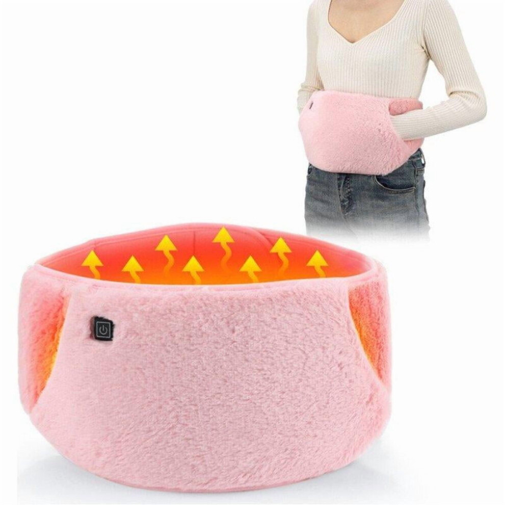 Women Electric Heated Waist Belt Massage for Menstrual Pain Relief - /
