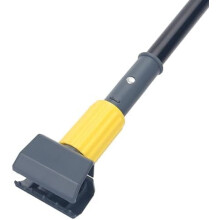 Metal Mop Handle Commercial Heavy Duty,58" Industrial Mop Stick with Jaw Clamp,Wet Gripper Mops Head Replacement Holder for Floor Cleaning
