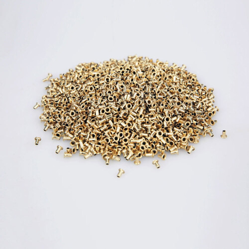 1000Pcs Golden Hive Frame Eyelets for Wire Support in Nest Box
