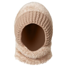 Ensemble bonnet et écharpe 3 en 1 pour femme, color block, taille unique