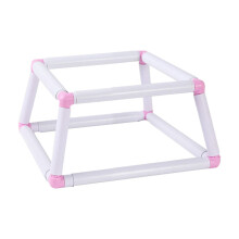Double Layer Embroidery Frame Square Embroidery Hoop Quilting Frame Trapezoids Embroidery Snap Frame for Quilting Craft