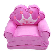 Convertible Toddler Chair‑Couch – Fold‑Out Lounger & Sleeper, Cartoon Design, Violet, Portable & Eco‑Friendly