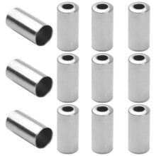 Pack of 100 Bike Brake Cable Housing Ferrule End Caps (5mm),Silver