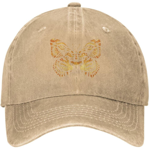 Καπέλο μπέιζμπολ Butterfly Tiger Washed Denim – Ρυθμιζόμενο