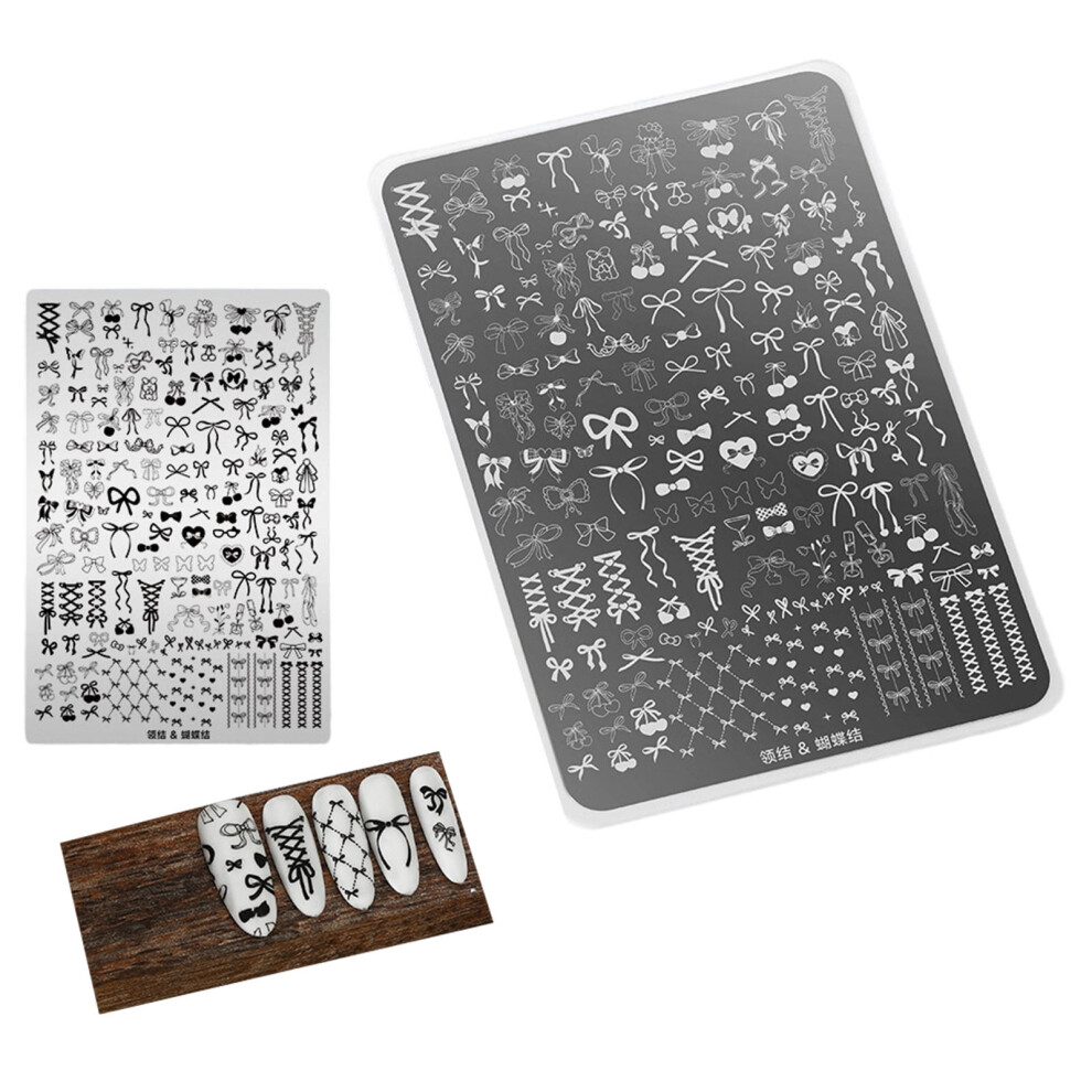 Metal Nails Stamp Plates Highly Precisions Carving For Gel Polish And Art Designs Durability