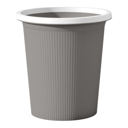 Geribbelde plastic prullenbak, klein, 3 gallon