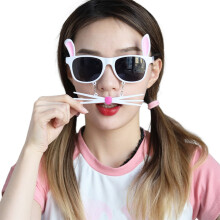 Rabbit Glasses Party Costume Pretend Eyewear Fun Eyewear Photo Props Easter