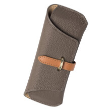 Glasses Case Protective Pocket Soft Leather Glasses Pouch Portable Glasses Storage Bag for Women Men