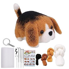 Needle Felting Kit for Dogs, DIY Wool Craft Set, Beginner Felting Supplies, Animal Sculpting Materials, Complete Felting Starter Bundle