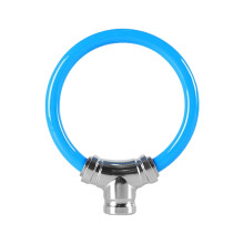 Heavy Duty Alloy Combination Cable Lock, Waterproof Anti-Cut Anti-Theft Security Lock for Outdoor Use, Blue