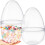 10" Transparent Jumbo Easter Eggs, 2 PCS Clear Fillable Plastic Giant Eggs Compatible with Easter Egg Hunt, Candy, Baskets & Decor 1