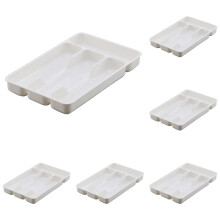 Plastic Flatware Storage Tray for Drawer – Spoon, Fork & Cutlery Organizer, Compatible with Standard Drawers