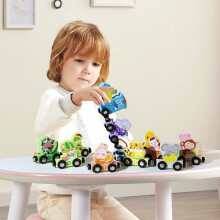 Magnetic Wooden Animal Train Set for Kids – Montessori Educational Sensory Toy, Christmas Stocking Stuffer & Birthday Gift for Ages 2-7+